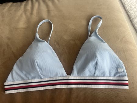 Tommy Hilfiger Bikini Top Hellblau Grösse M *Neu