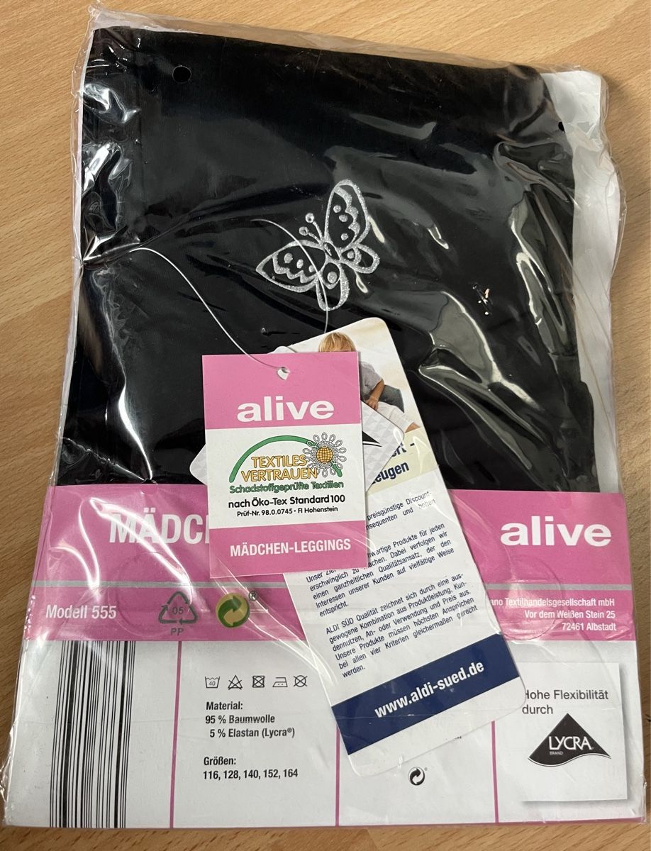 Strümpfe & Strumpfhosen: Nagelneue Mädchen Leggins Gr. 128 – Neu und originalverpackt aus Hünenberg See von spartakus02 1