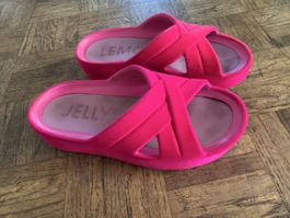 Neon Pink Jelly Lemon Sandale