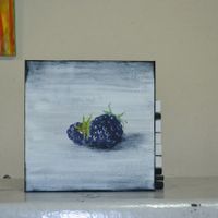 40x40 Acryl Brombeere