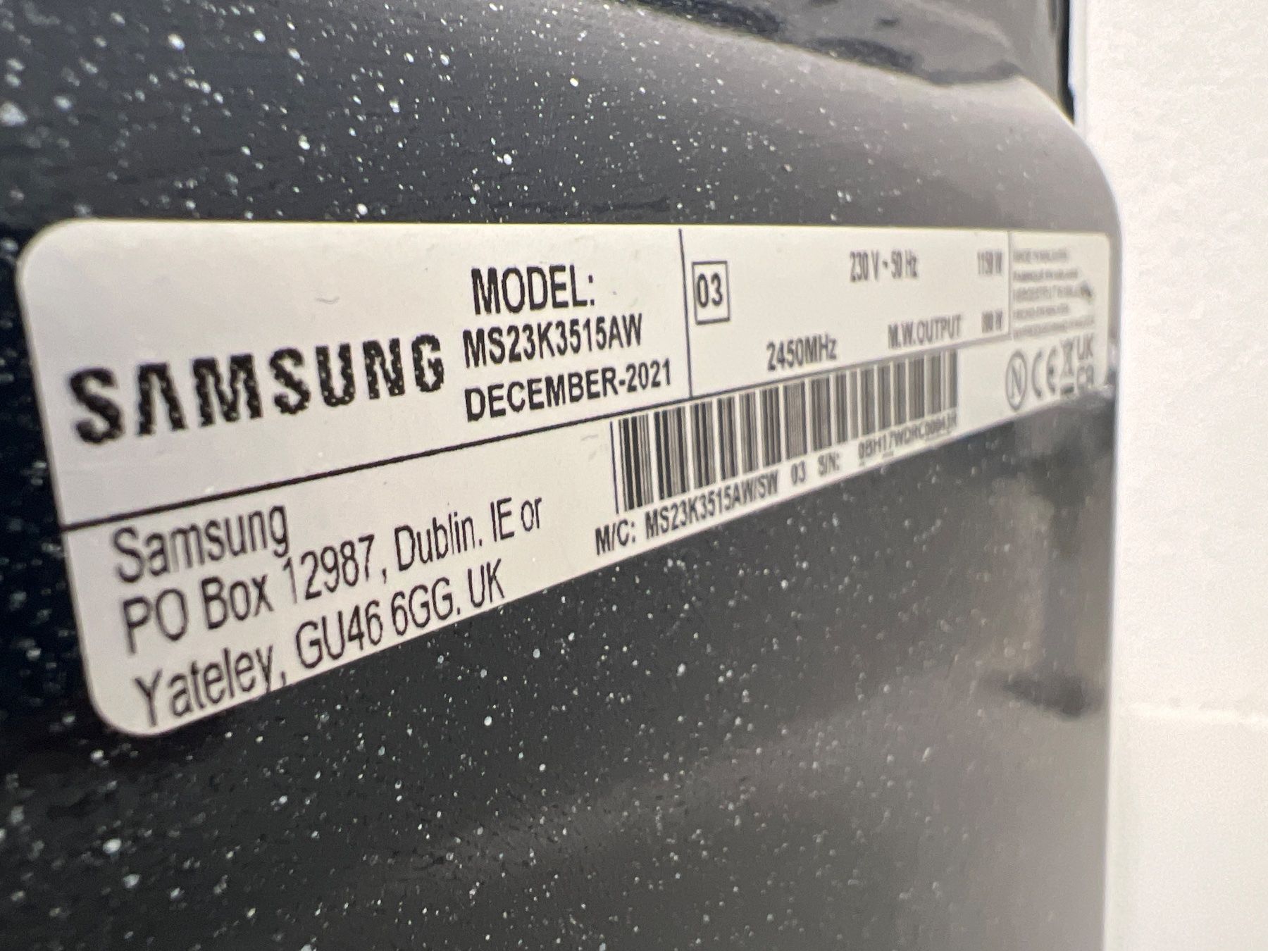 Elettrodomestici da cucina: Mikrowelle Samsung mit Ceramic Inside – Usato da Schönenwerd venduto da Markos02 4