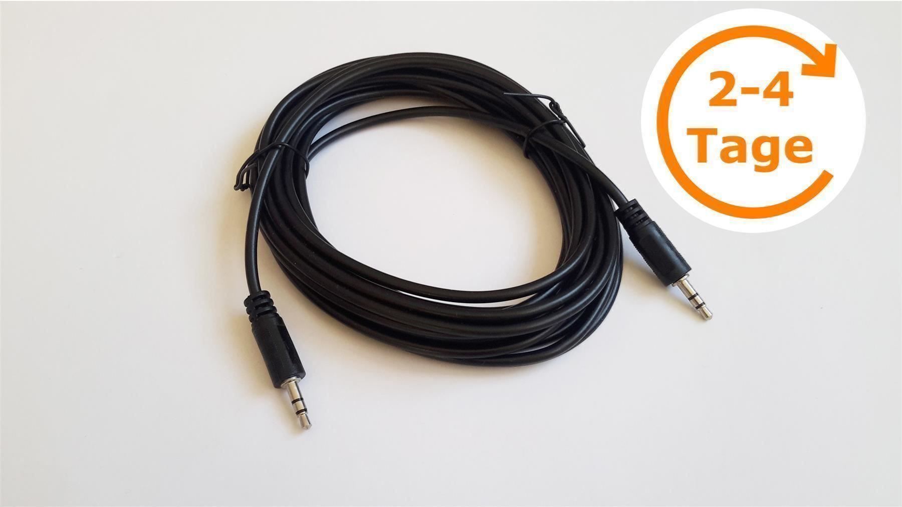 Cavi: Audiokabel 2x 3.5 mm Klinke, Stereo, 5 m – Nuovo e nell'imballaggio originale da St. Gallen venduto da cointec