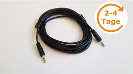 Audiokabel 2x 3.5 mm Klinke, Stereo, 5 m