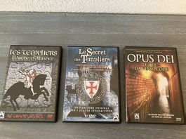 3 DVD sur Les Templiers
