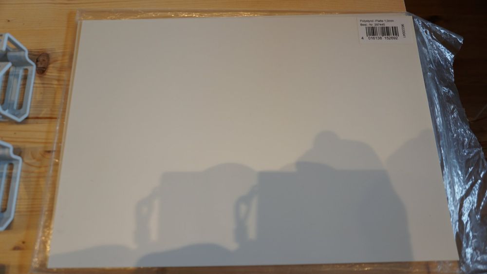 CK Modellbau / Polystyrol Platte 328x477mm / 1,5mm Stärke - CK