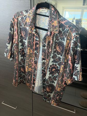 Sandro Paris Paisley Print Hemd Gr. M