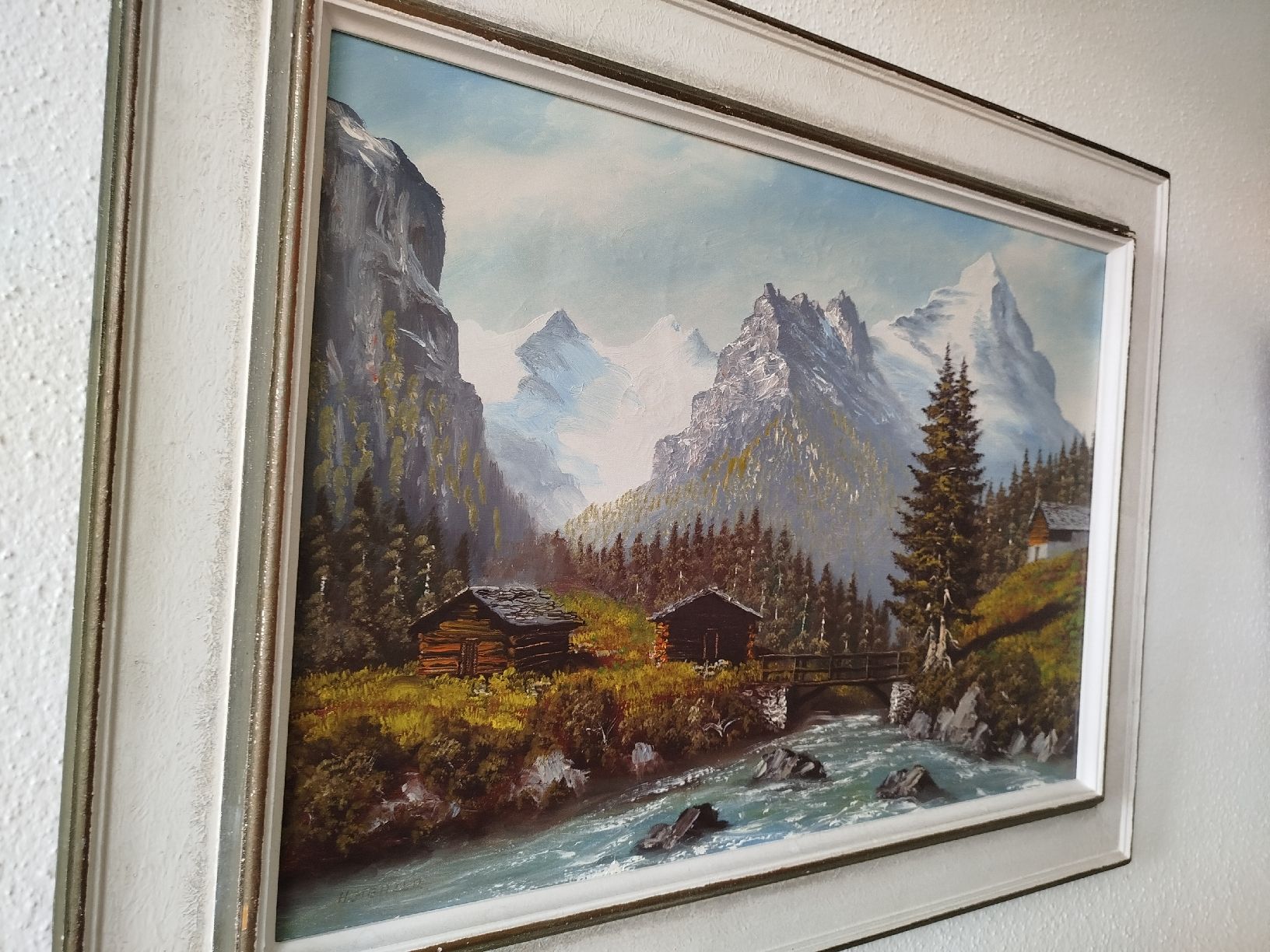 Gemälde: Ölgemälde von H.Herzer -Berner Oberland – Gebraucht aus Rupperswil von Annet.Dann888 1