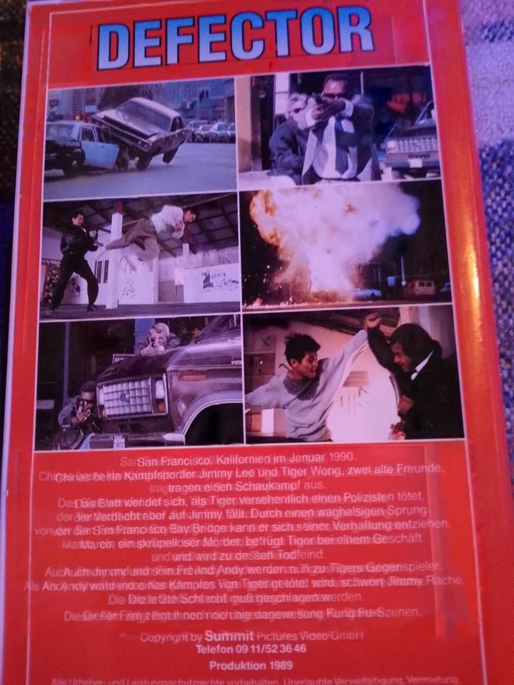 Tutti i VHS: Defector - Karate-Kickboxer mit Jet Lee Summit VHS 121 – Usato da Remetschwil venduto da Hofiii 1