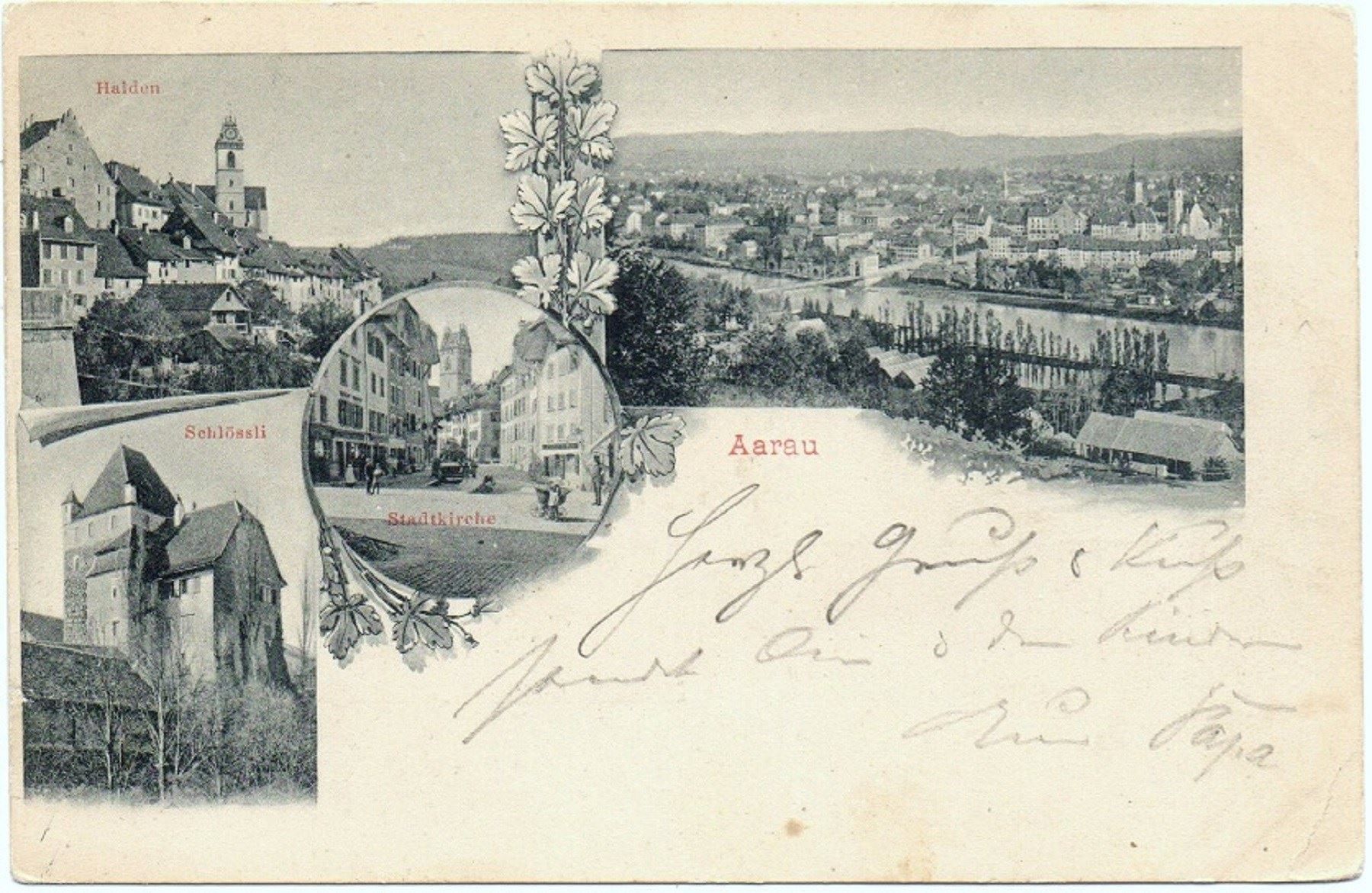 Cartes postales: 4-Bild-LITHO Aarau – D'occasion à Jona par philajona