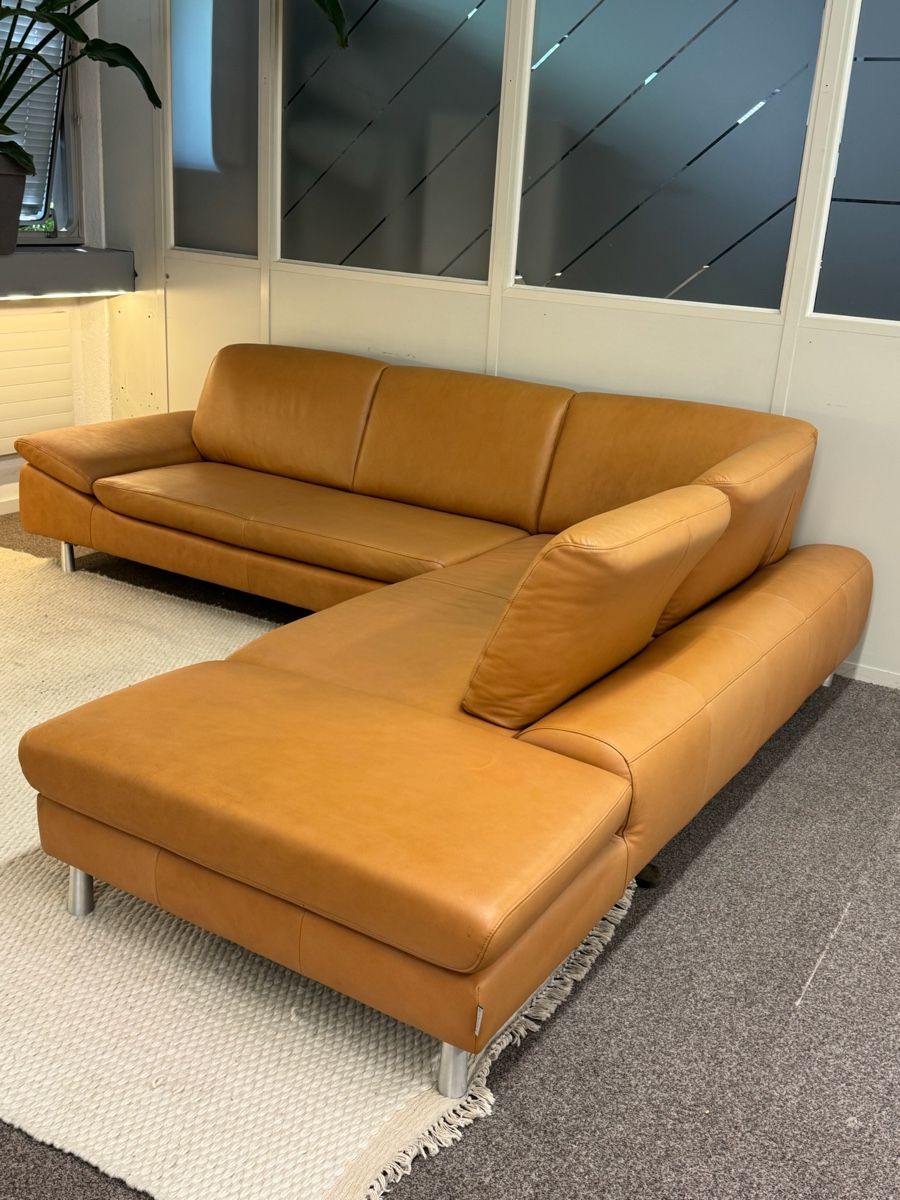 Sofas: W.Schillig Ecksofa, Echtleder, Terrakotta – Gebraucht aus Fehraltorf von Sofalab.swiss 2