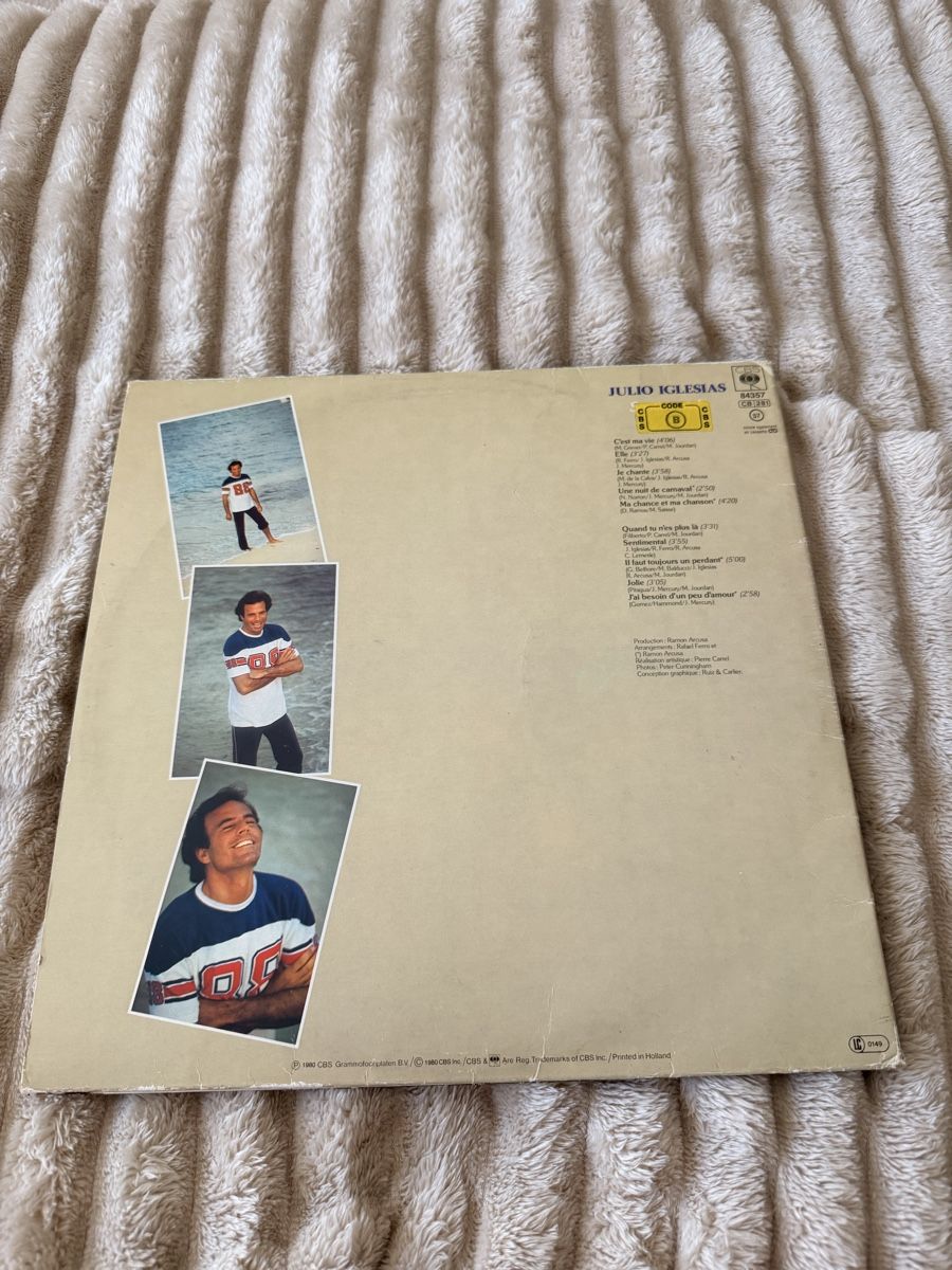 Dischi in vinile: Julio Iglesias – Sentimental vinyle – Usato da Bussigny venduto da Serena2009 1