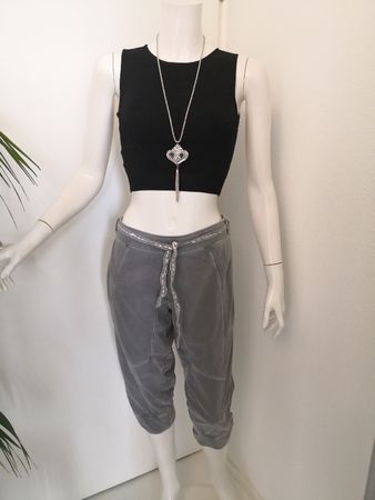 🤩2 STK: MANGO JOGGING-HOSEN BEIGE & GRAU MIT GüRTEL