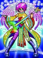 Paillettenbild Sequin Art - Manga Rock Angel
