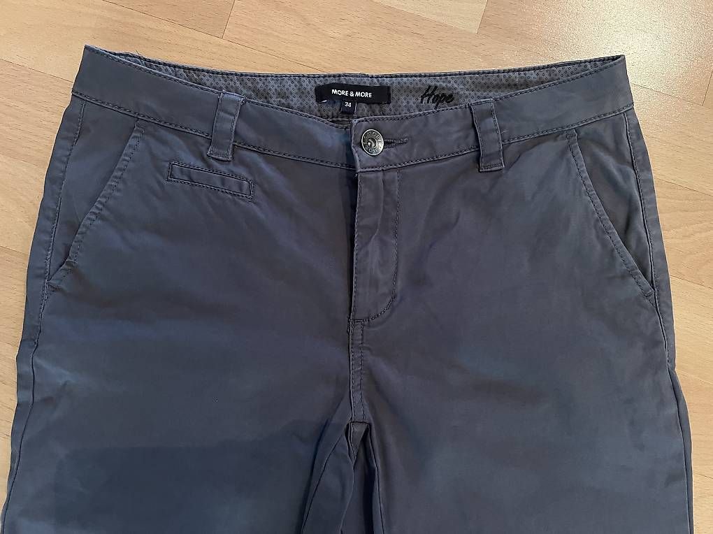 Pantaloni: More&More Hose, 34, grau, 98% Baumwolle – Usato da Effretikon venduto da Manuelita7
