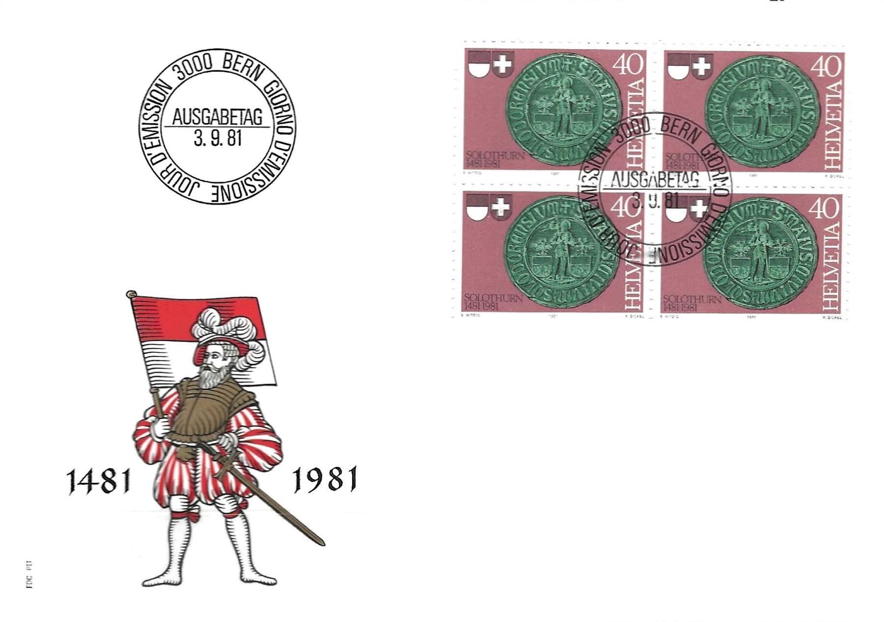 Tutti i francobolli: FDC  Viererblock 1981 – Usato da Koblenz venduto da Himmelsreiter