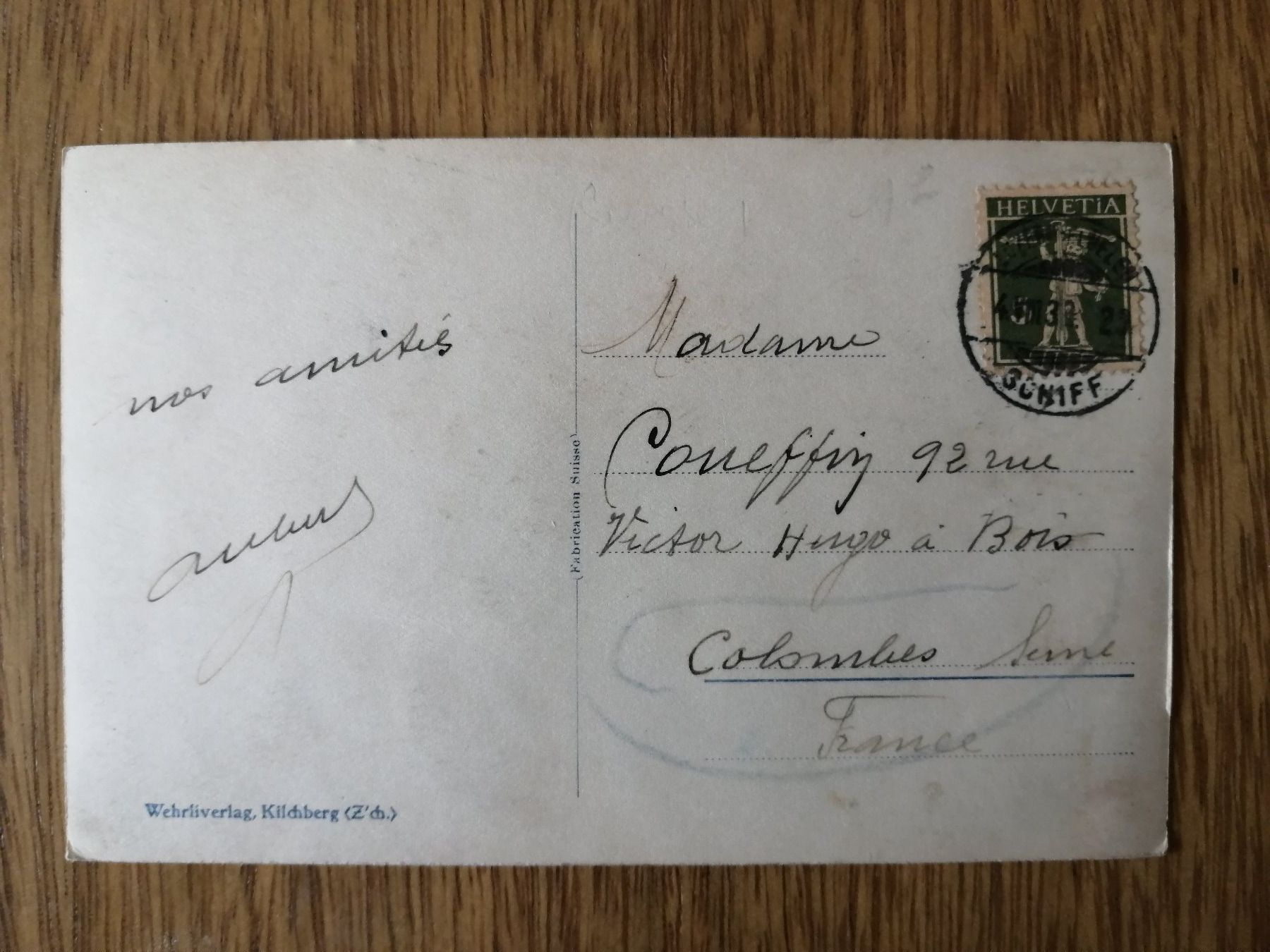 Cartoline postali: Ansichtskarte 1933 Weggis mit Pilatus – Usato da Aesch BL venduto da Opirol 1