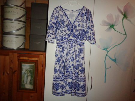 *** Sommerkleid *** / blau/weiss / Neu