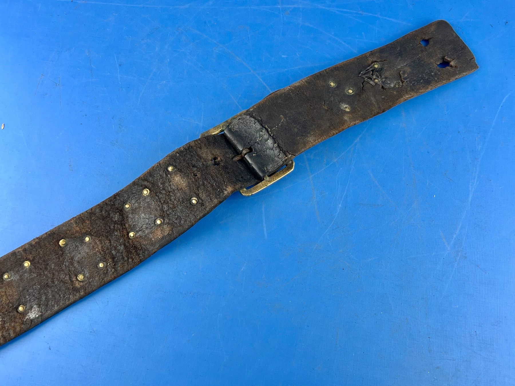 Cinture: Antiker Metzgergurt 1832 Leder / Messing – Usato da Unterengstringen venduto da Gustav03 4
