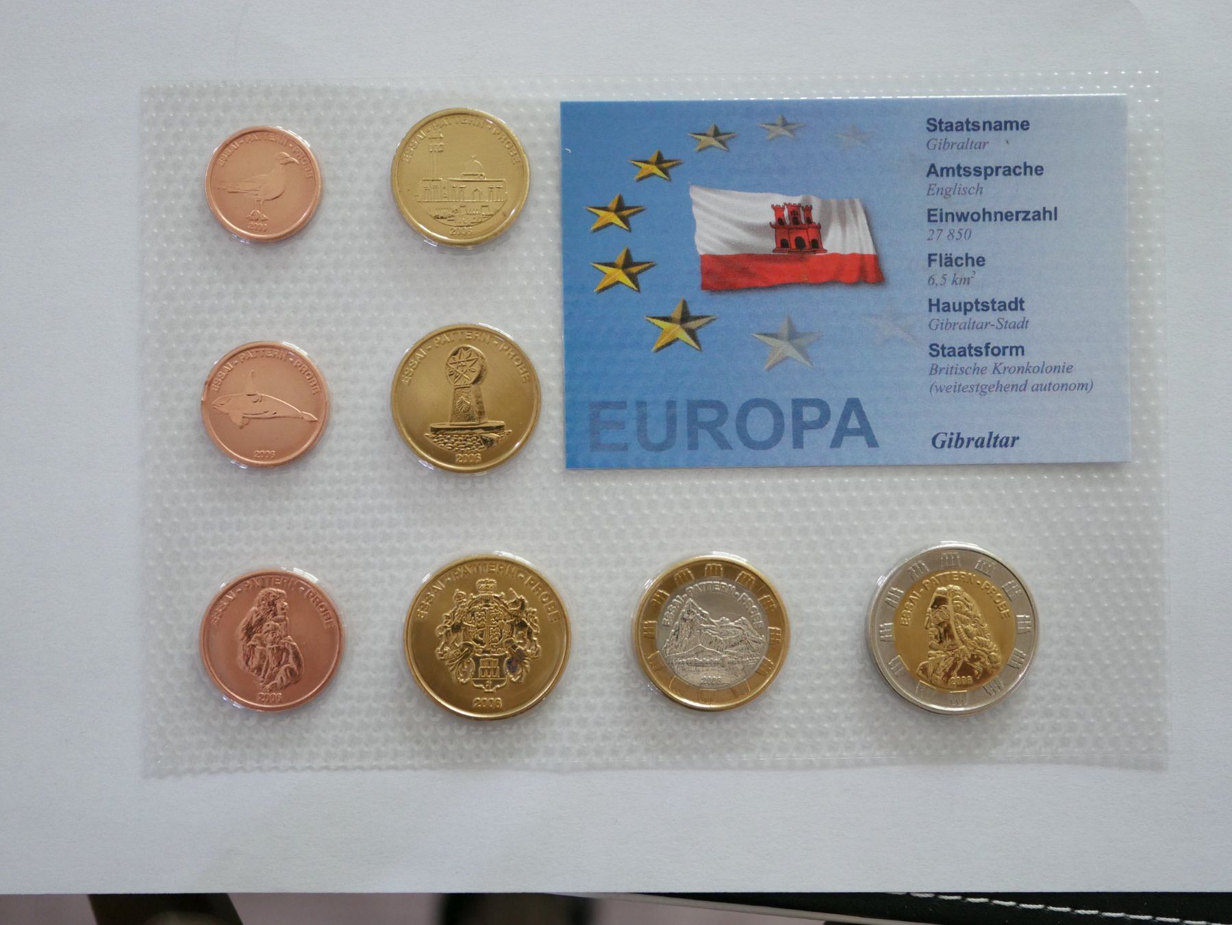 Tutti le monete: Euro Probe Gibraltar 2006 ***TOP*** – Nuovo e nell'imballaggio originale da Kreuzlingen venduto da Samson01