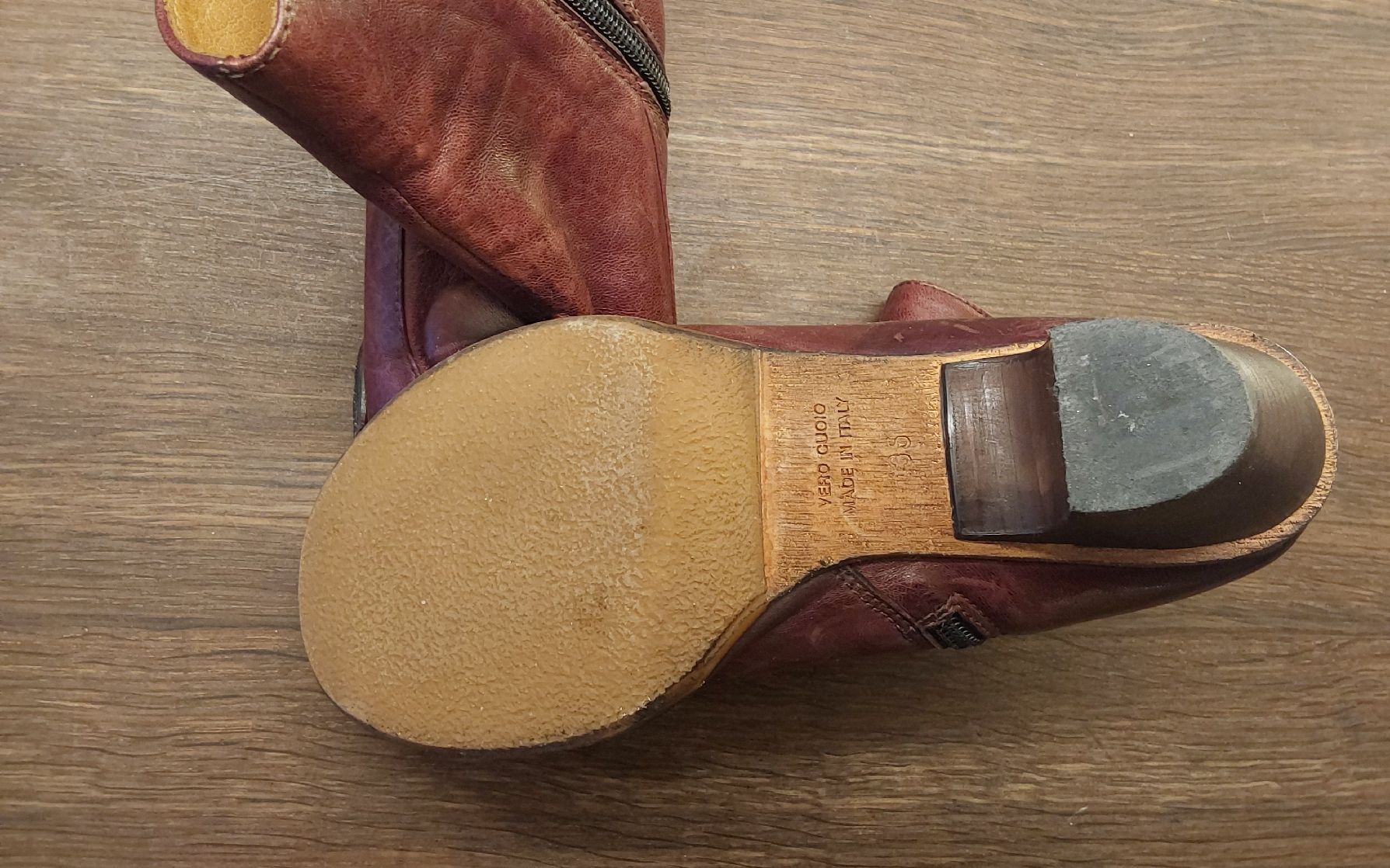 Scarpe da donna: Stiefeletten gidigio 35 dunkelrot – Usato da Köniz venduto da scopello12 4