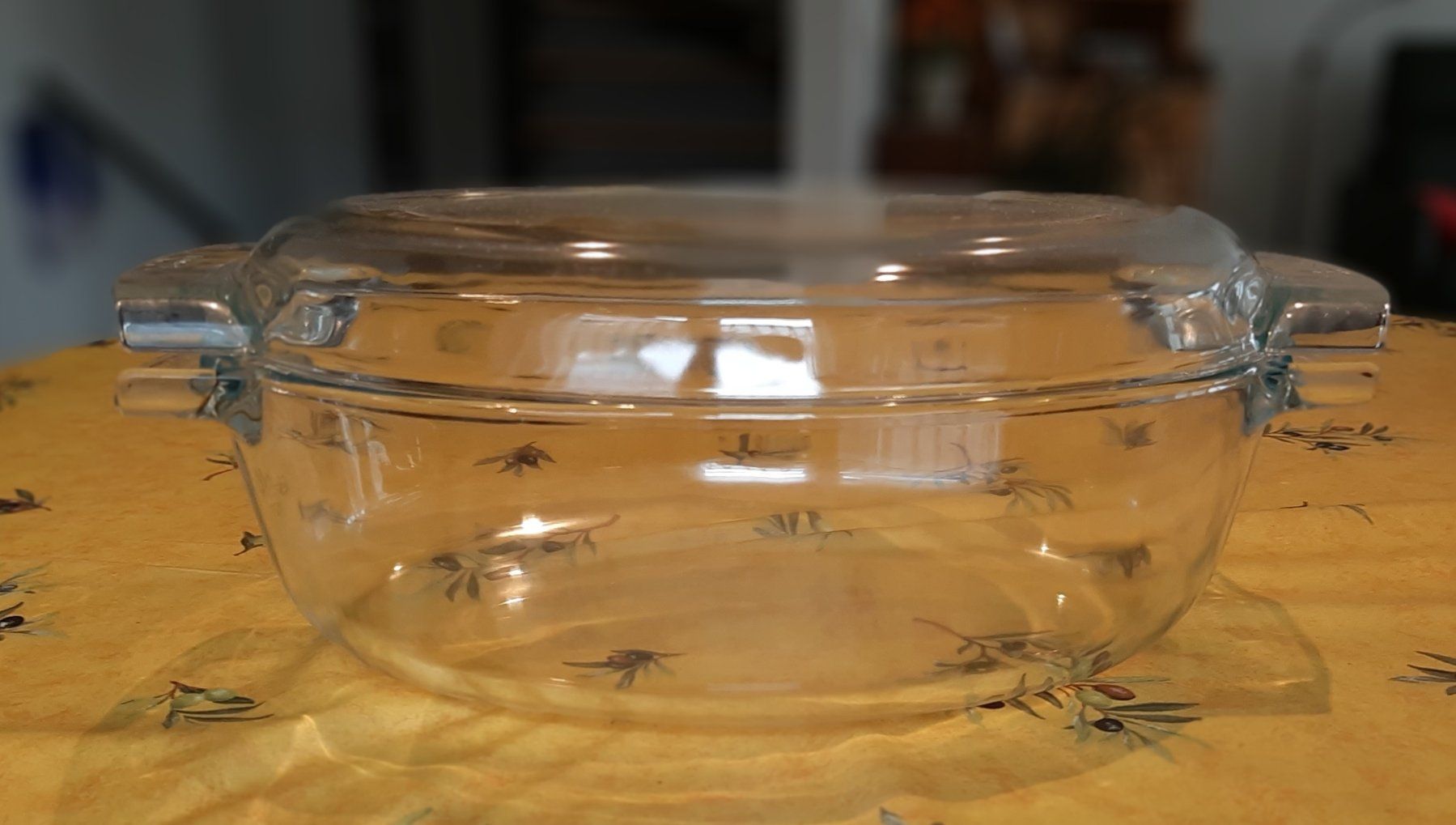 Pyrex Schalen: Glas-Auflaufform / Gratinform mit Deckel, oval, 4 Liter – Gebraucht aus Niederhasli von pri_62hf