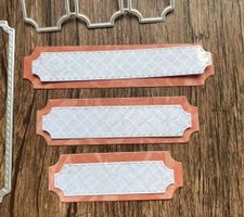 Stanzschablone Nr. 986, Banner 6er Set (Sizzix geeignet)