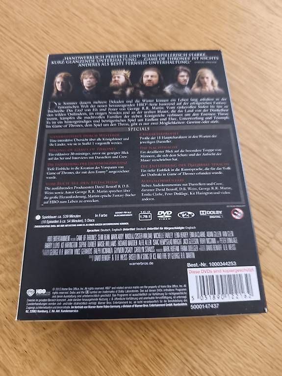 Alle DVDs: GAME OF THRONES - 1. Staffel – Gebraucht aus Egg b. Zürich von Alexandra_Frei 1