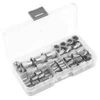 Assortiment de 100 écrous à riveter - Aluminium