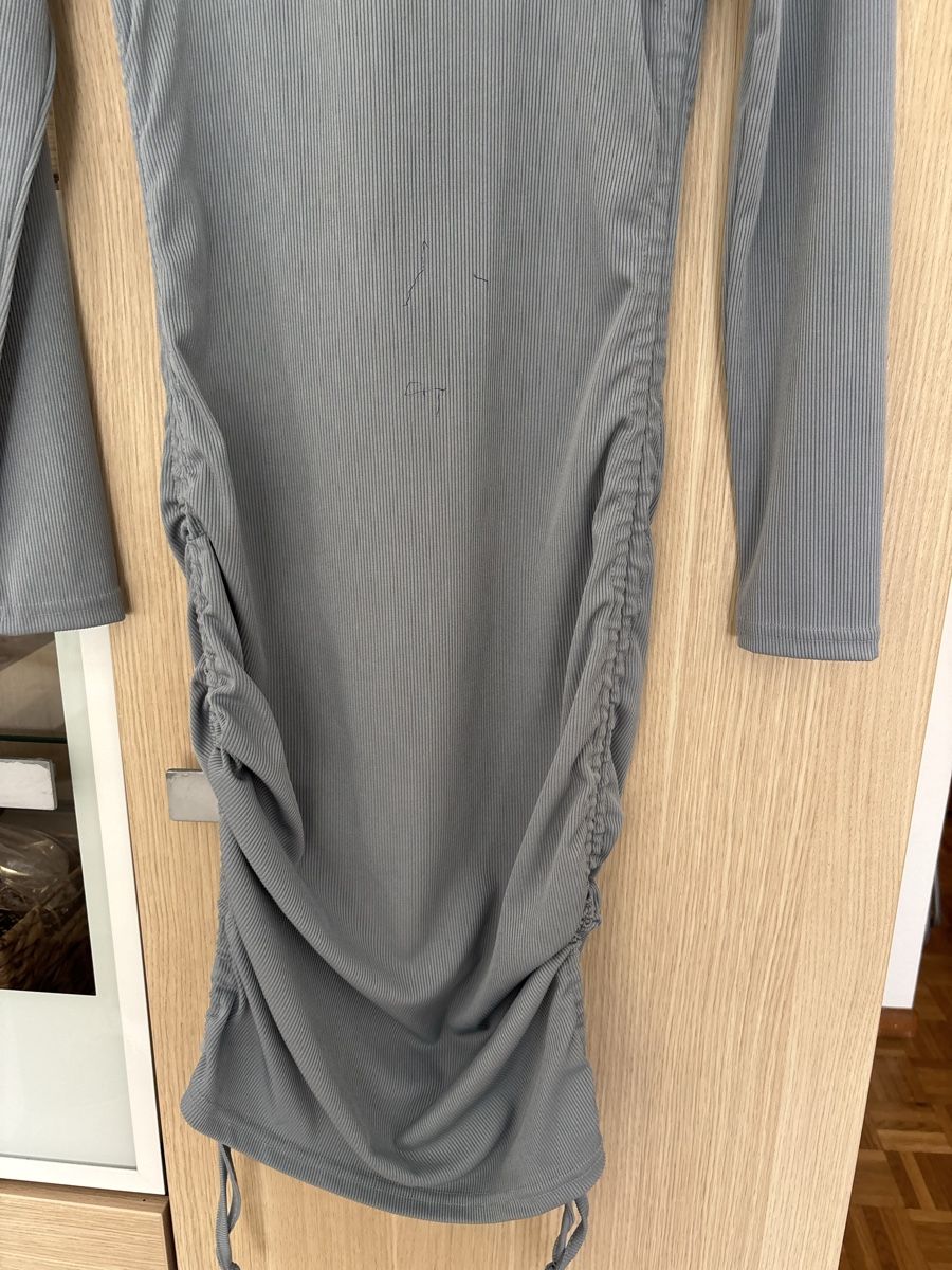 Shein Vestiti: Kleid Shein gerippt langarm blau Gr. S – Usato da Basel venduto da DressDrop 3