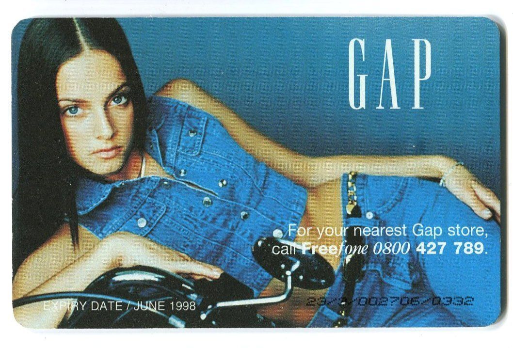 Schede telefoniche: Telefonkarte "Gap". England. – Usato da Basel venduto da Butsch5