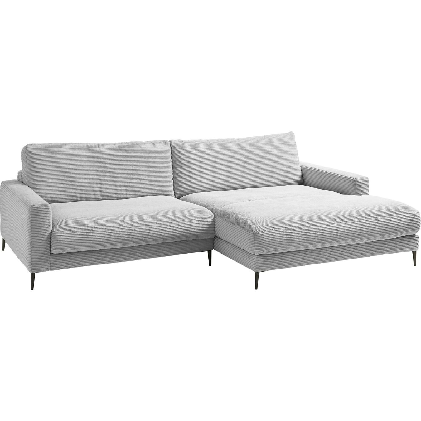Divani: Ecksofa  Uptown in Cord Grey rechts – Nuovo e nell'imballaggio originale da Bischofszell venduto da deluxe-moebel 2