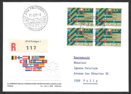 R-FDC Nr. 506 Viererblock ET Frutigen K 140a 17.2.1972