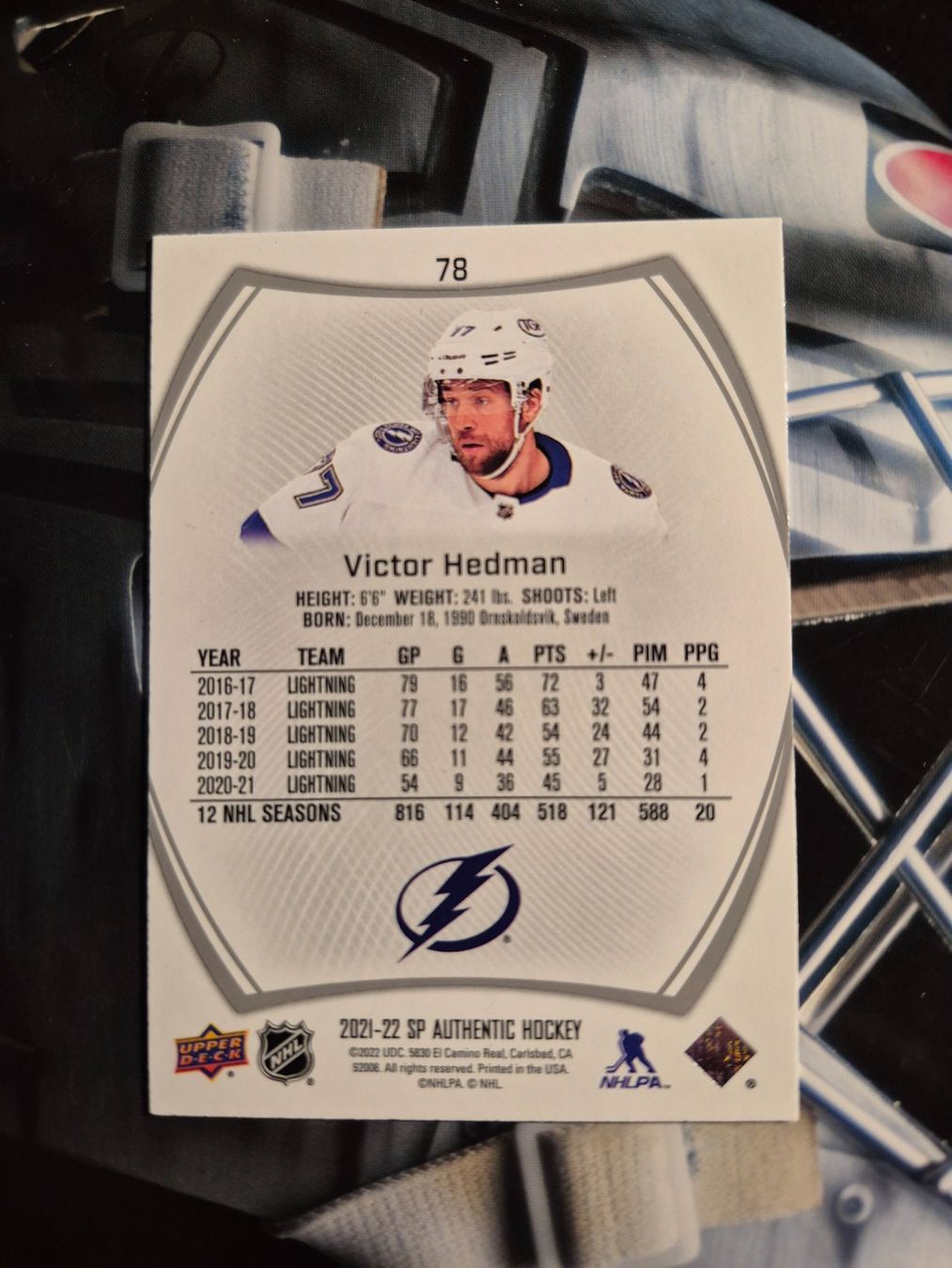 NHL Sammelbilder & Trading cards: NHL Victor Hedman Tampa Bay Lightning – Gebraucht aus Treiten von Sauber73 1