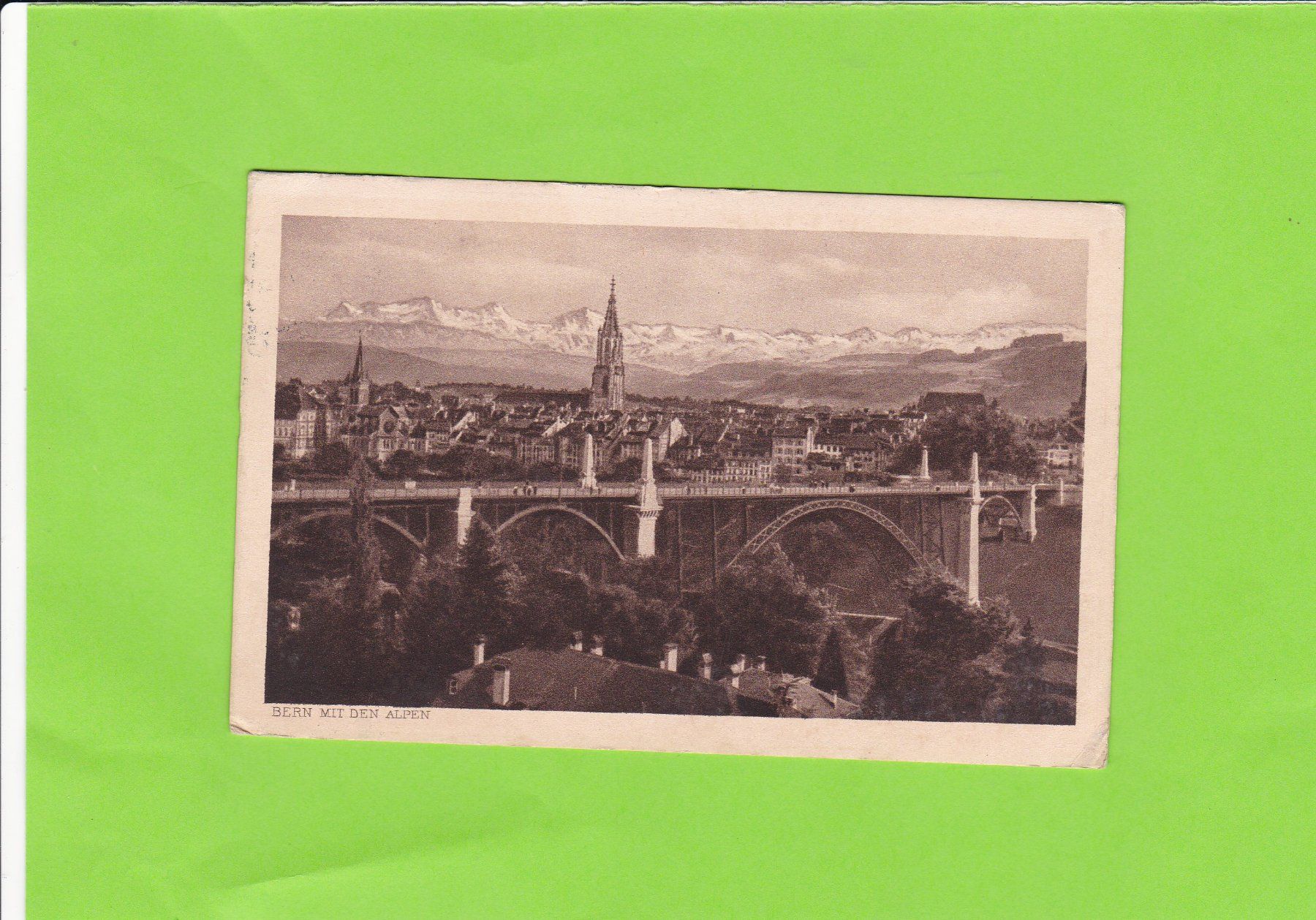 Cartes postales: Bern mit den Alpen 1919 – D'occasion à St. Peterzell par neckertal