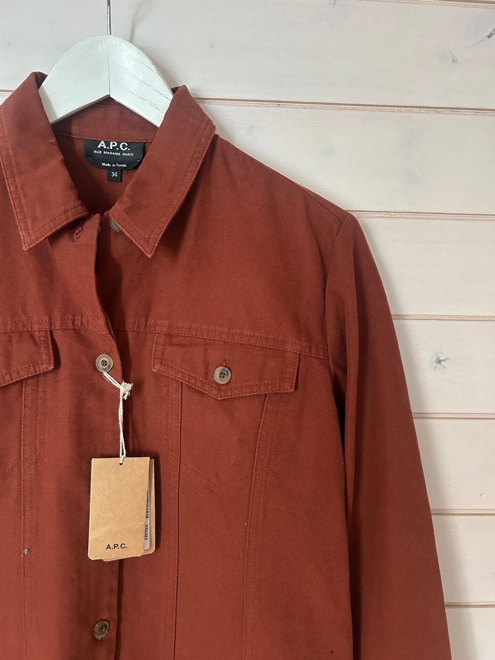 Vestiti: A.P.C. Kleid Alpine Brique – Gr. 34 – Nuovo e nell'imballaggio originale da Illnau venduto da Monkky 3