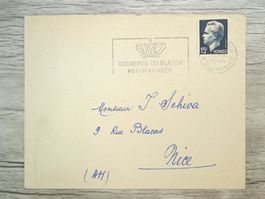 TR69 Enveloppe + Timbre Monaco 1954