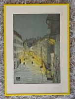 Cunz Martha, St. Gallen, Litho, Altstadt - Neu-Gasse, belebt