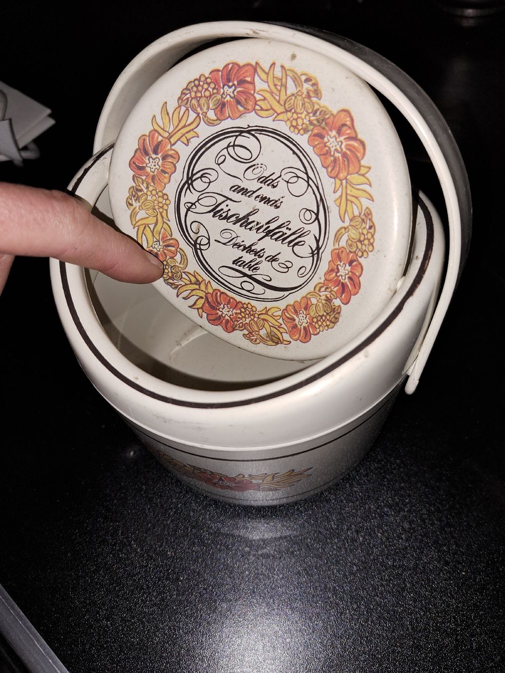 Abfalleimer: Retro Tischabfallbehälter "Odds and Ends" - Vintage  – Gebraucht aus Kölliken von Upcycling-by-Mc-TAM 5