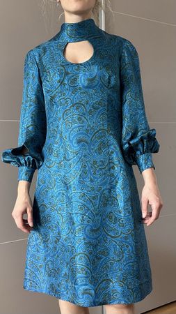 Robe vintage Mady Lausanne, robe de couturier taille S