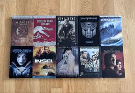     Action Abenteuer Sci-Fi Set | 10 DVD & Steelbooks