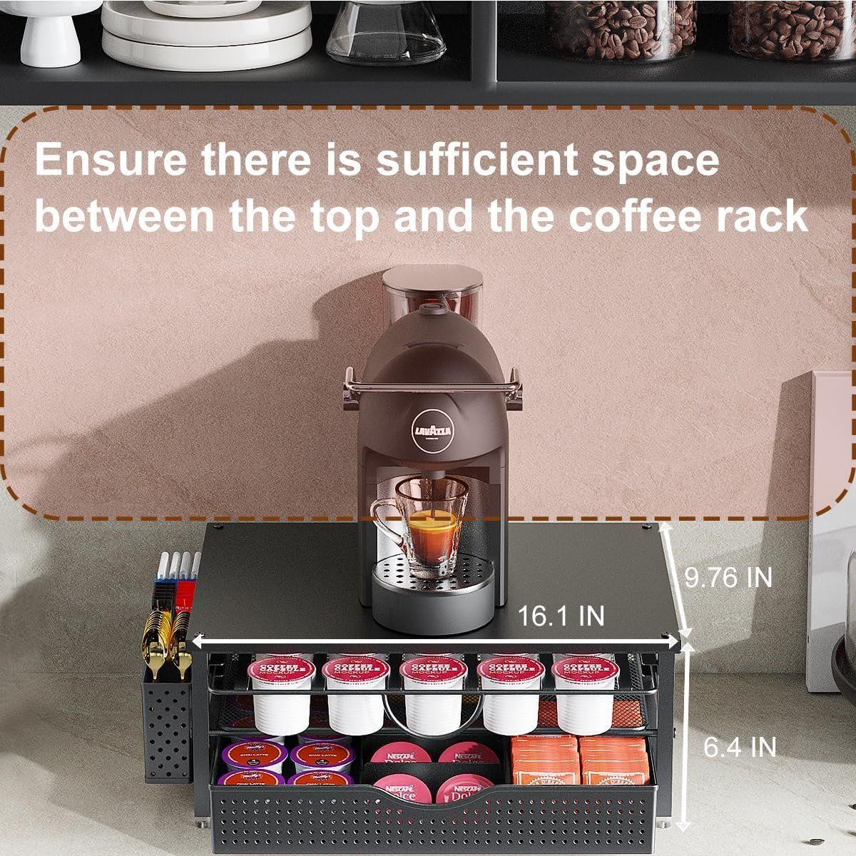 Macchine per caffè & Macchine per espresso: Kaffeekapselhalter Schwarz 2 Etagen Organizer – Nuovo e nell'imballaggio originale da Suhr venduto da SchnapperCH 6