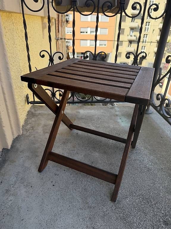 Ikea Set di tavolo e panche: Balkonmöbelset Klapptisch Stühle Hocker Balkon – Usato da Zürich venduto da Nathalie0604 3