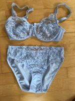 Schickes Spitzen-BH-Set in hellblau, Gr. 75C/38,