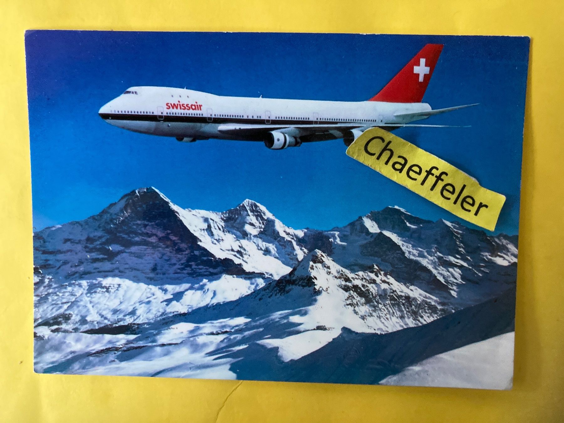 Ansichtskarten: Swissair Boeing B 747-257 B – Gebraucht aus Zürich von Chaeffeler