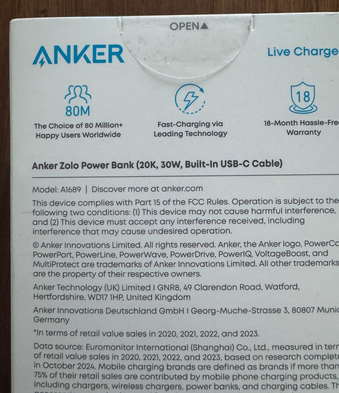 Batterie: Anker Zolo Power Bank 20k – Nuovo e nell'imballaggio originale da Uhwiesen venduto da sepp357 2