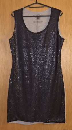 Ranpollo Kleid mit Pailletten schwarz Grösse L  Zustand neuw