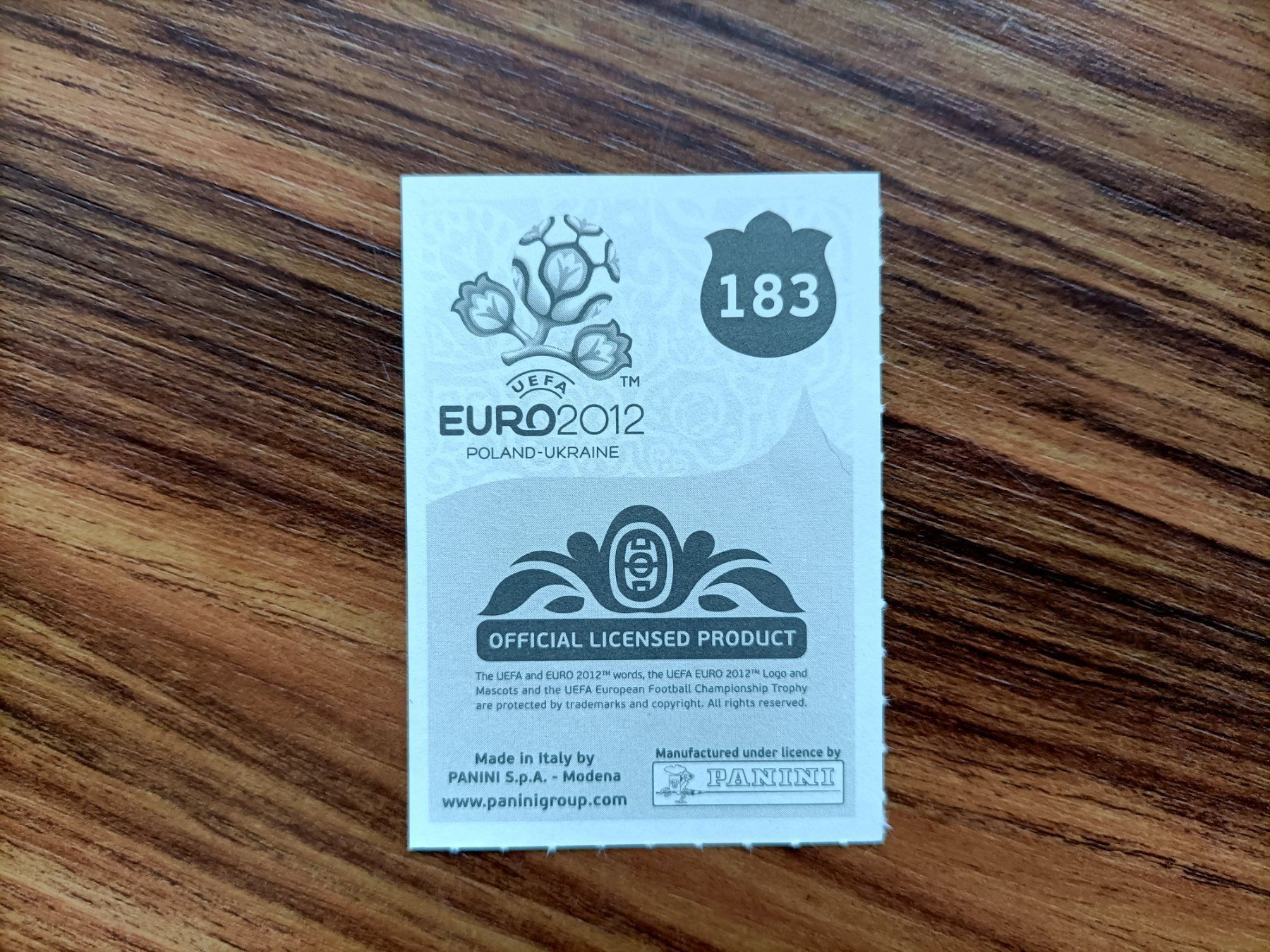 Panini Carte collezionabili: EM 2012-Nr. 183 – Nuovo (secondo la descrizione) da Hittnau venduto da stamps_and_coins 1