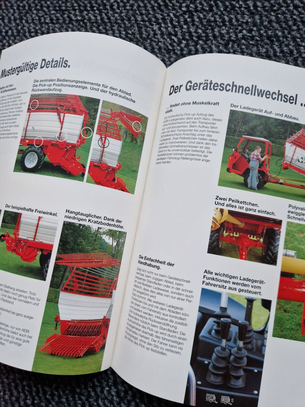 Aebi Traktoren: Original Prospekt Aebi Transporter Ladegerät Ld31 – Gebraucht aus Dürnten von Bachtel84 3