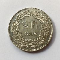 1894 2 Franken -unz