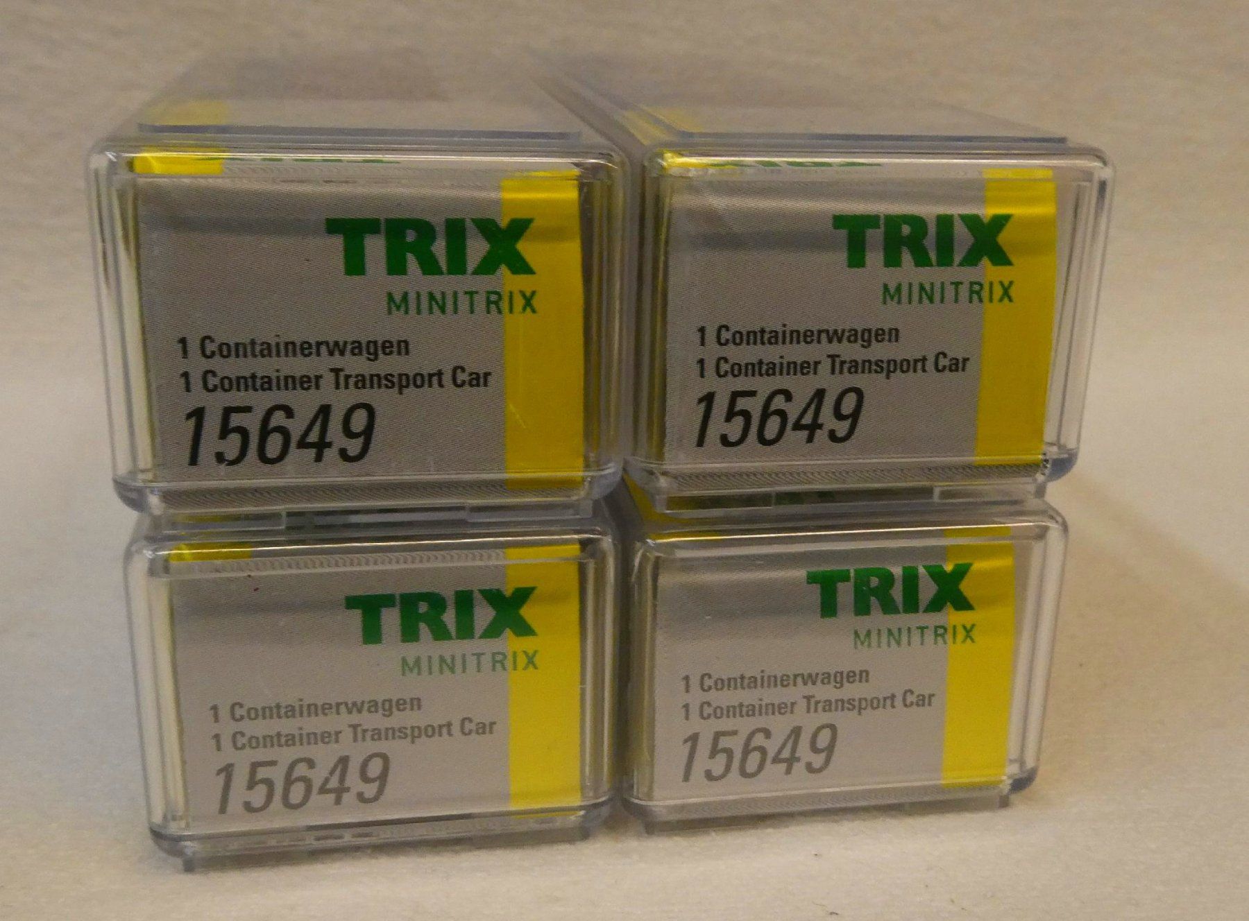 Trix Modelleisenbahnen: 4 Stk Containertragwagen – Neu und originalverpackt aus Rupperswil von Ropi03 1